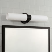 Theo 2-Light Wall Sconce in Matte Black