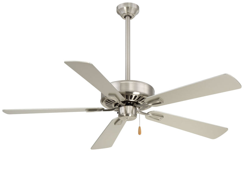 Contractor Plus 52" Ceiling Fan in Brushed Nickel / Silver
