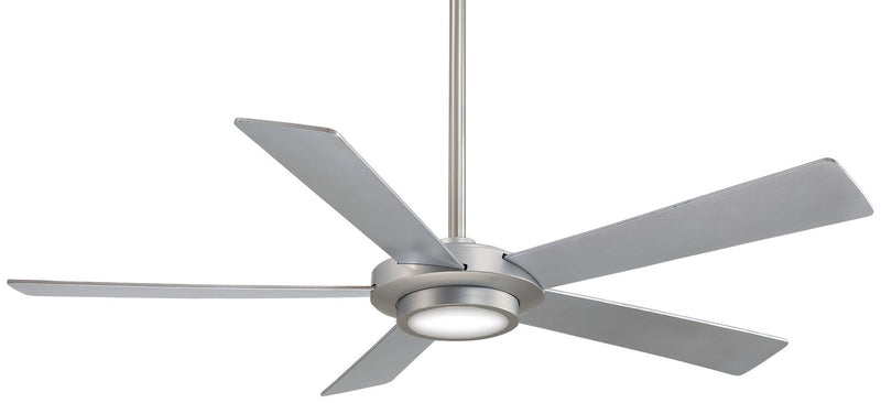 Sabot 52" LED Ceiling Fan in Brushed Nickel / Silver