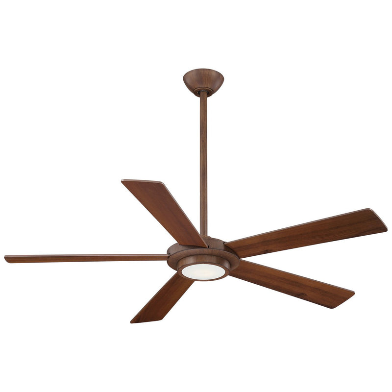 Sabot 52" LED Ceiling Fan in Distressed Koa / Medium Maple/Dark Walnut (reversible)