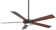 Sabot 52" LED Ceiling Fan in Oil Rubbed Bronze / Medium Maple/Dark Maple