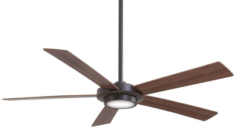 Sabot 52" LED Ceiling Fan in Oil Rubbed Bronze / Medium Maple/Dark Maple