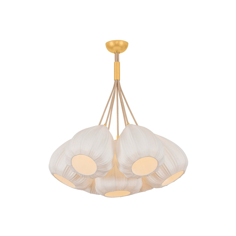 Livonia 7-Light Chandelier in Vintage Gold Leaf