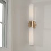 Parson 2-Light Bath Vanity Light in Matte Brass
