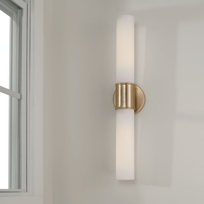 Parson 2-Light Bath Vanity Light in Matte Brass