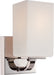Vista 1-Light Vanity Fixture in Polished Nickel