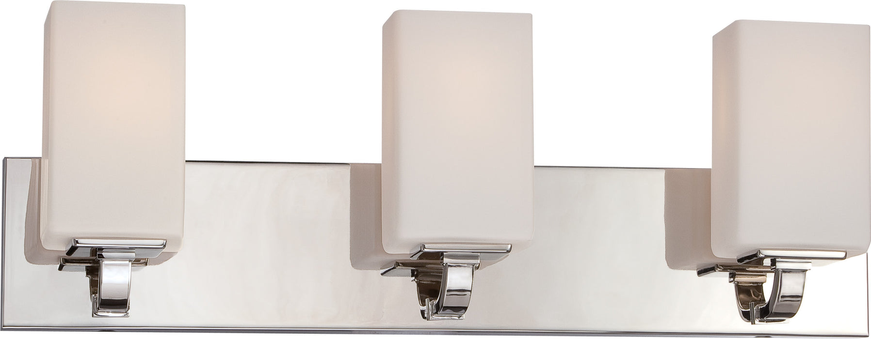 Vista 3-Light Vanity Fixture in Polished Nickel