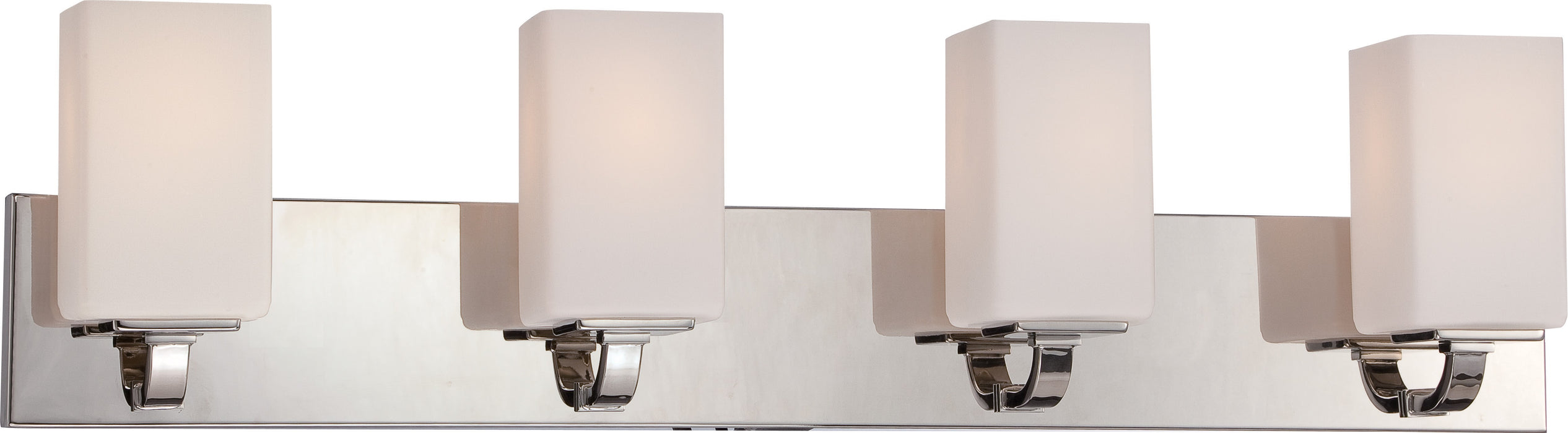 Vista 4-Light Vanity Fixture in Polished Nickel