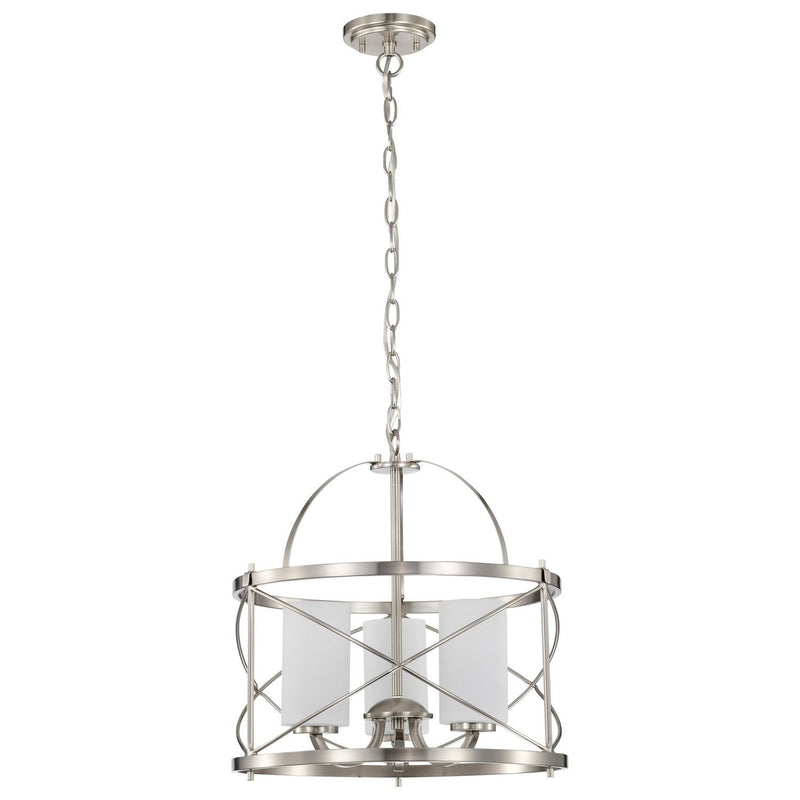 Ginger 3-Light Chandelier in Brushed Nickel