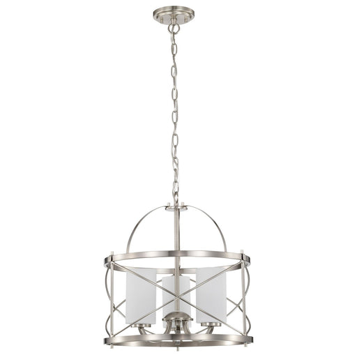 Ginger 3-Light Chandelier in Brushed Nickel