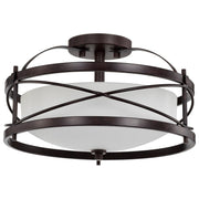 Ginger 2-Light Semi-Flush Mount in Old Bronze