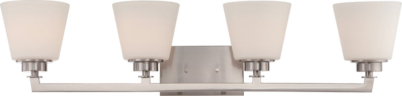 Mobili 4-Light Bath Vanity Light in Brushed Nickel