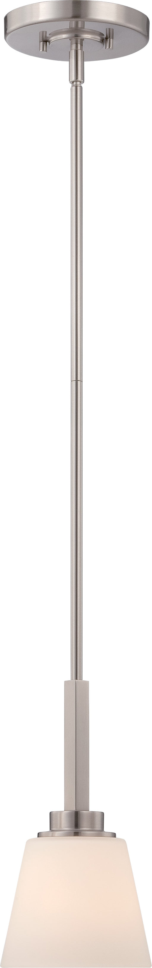 Mobili 1-Light Mini Pendant in Brushed Nickel