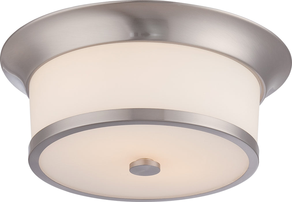 Mobili 2-Light Flush Fixture in Brushed Nickel