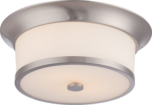 Mobili 2-Light Flush Fixture in Brushed Nickel