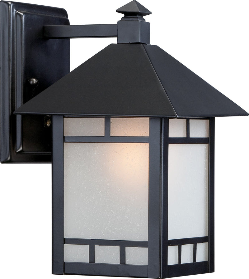 Drexel 11" Outdoor Wall Lantern in Stone Black