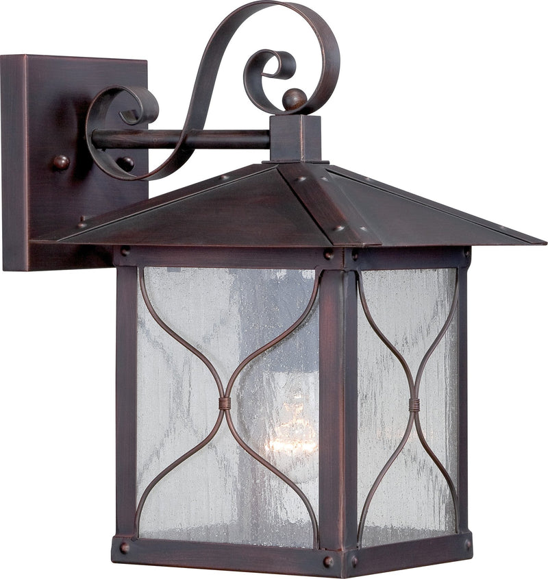 Vega Medium Outdoor Wall Lantern in Classic Bronze