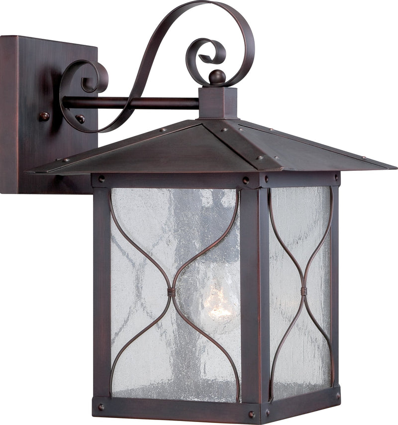 Vega Large Outdoor Wall Lantern in Classic Bronze