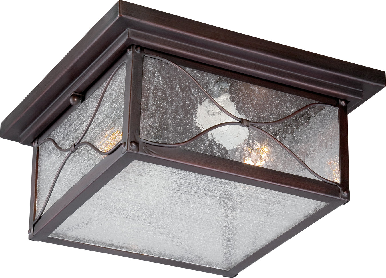 Vega 2-Light Outdoor Flush in Classic Bronze
