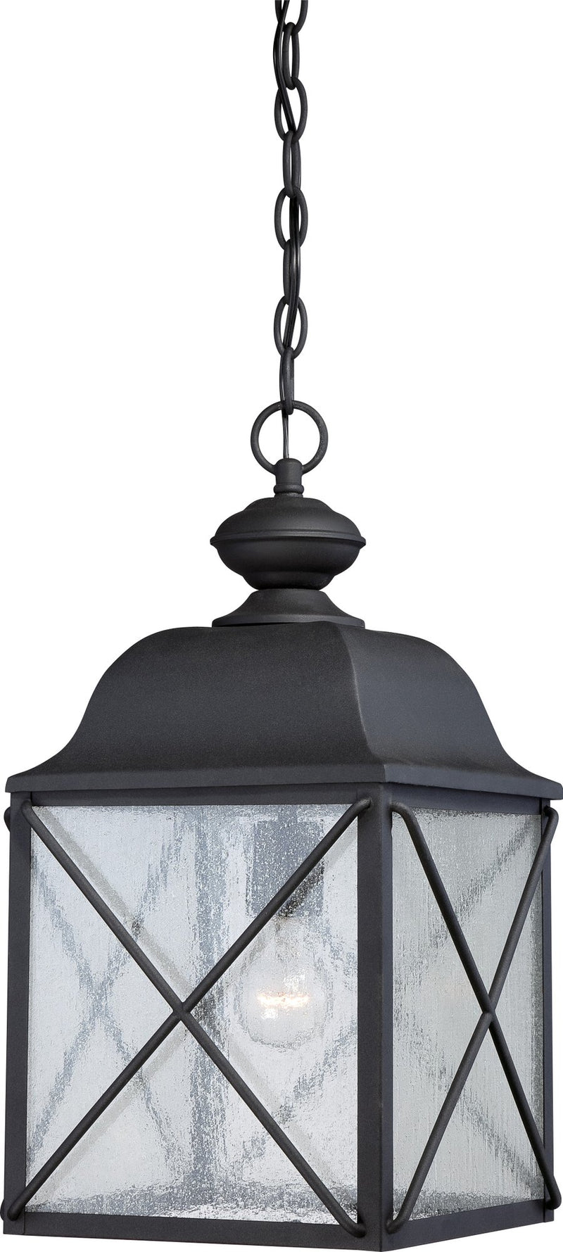 Wingate Outdoor Lantern Pendant in Textured Black