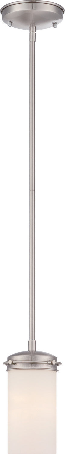 Polaris 1-Light Mini Pendant in Brushed Nickel