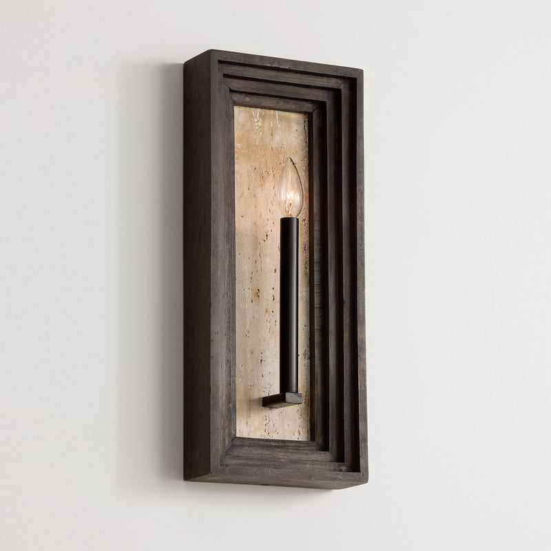 Dunn Wall Sconce in Espresso Stain and Black