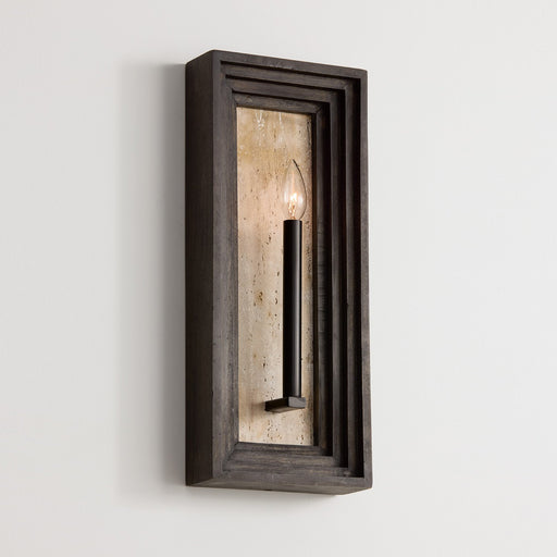 Dunn Wall Sconce in Espresso Stain and Black