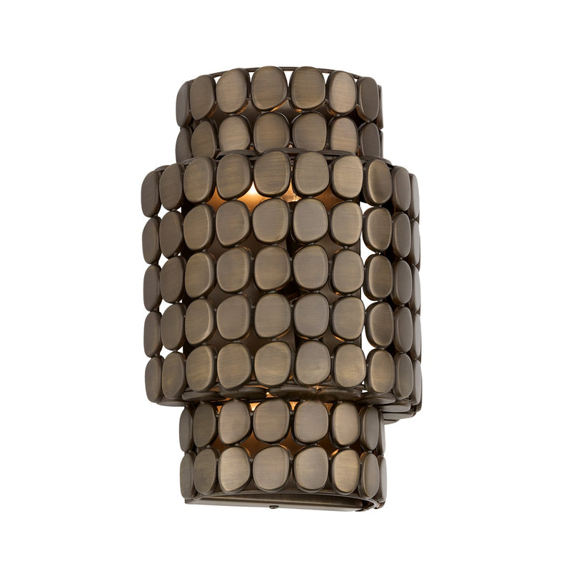 Eliana 2-Light Wall Sconce in Dark Brass