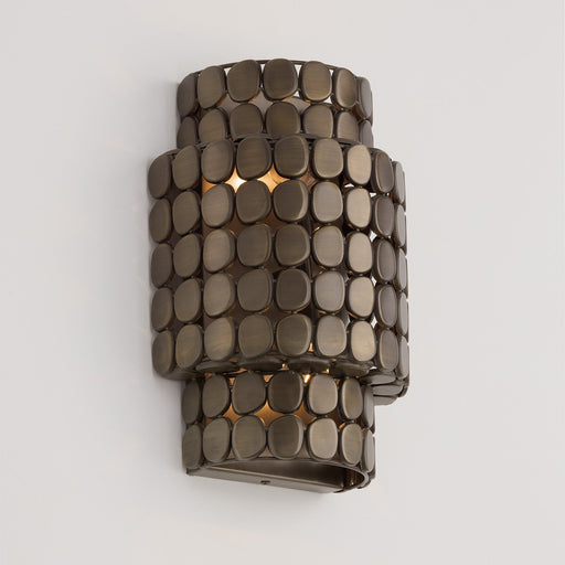 Eliana 2-Light Wall Sconce in Dark Brass
