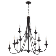 Livingston 12 Light Chandelier in Bronze