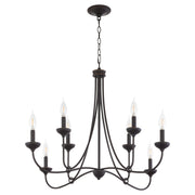 Livingston 8 Light Chandelier in Bronze