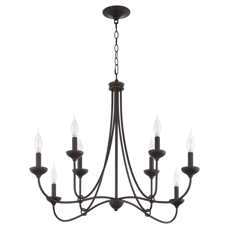 Livingston 8 Light Chandelier in Bronze