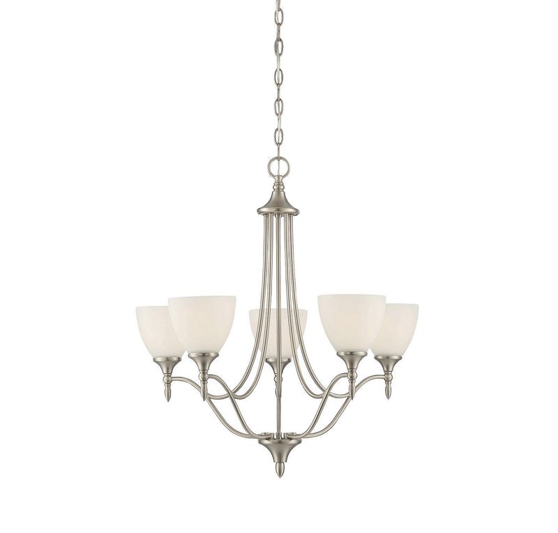 Herndon 26" 5-Light Chandelier in Satin Nickel