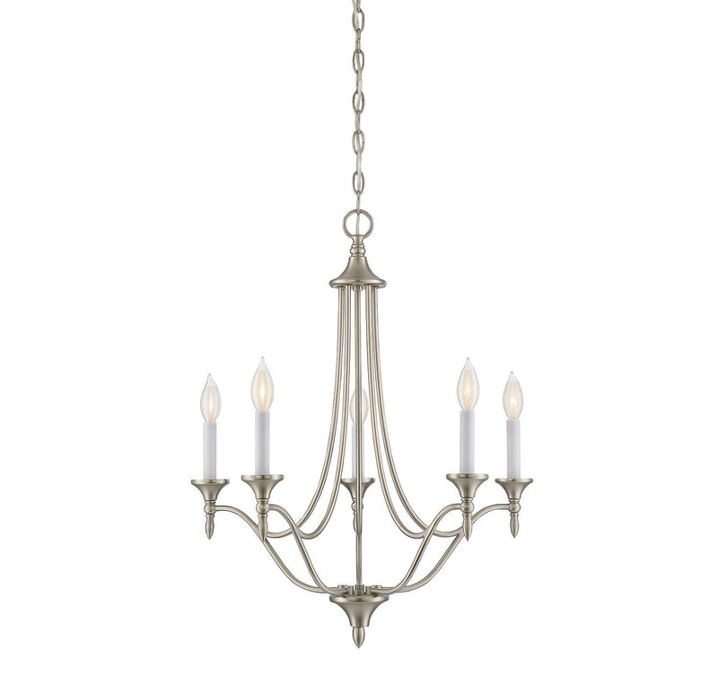 Herndon 21" 5-Light Chandelier in Satin Nickel