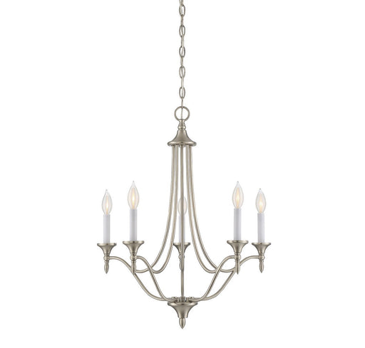 Herndon 21" 5-Light Chandelier in Satin Nickel