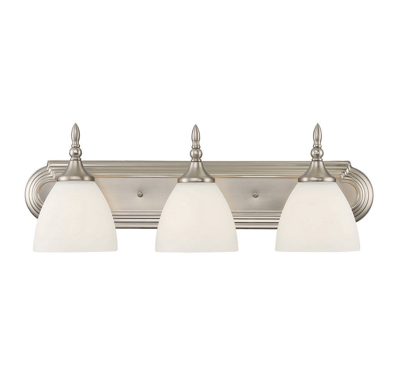 Herndon 3-Light Bath Vanity Light in Satin Nickel