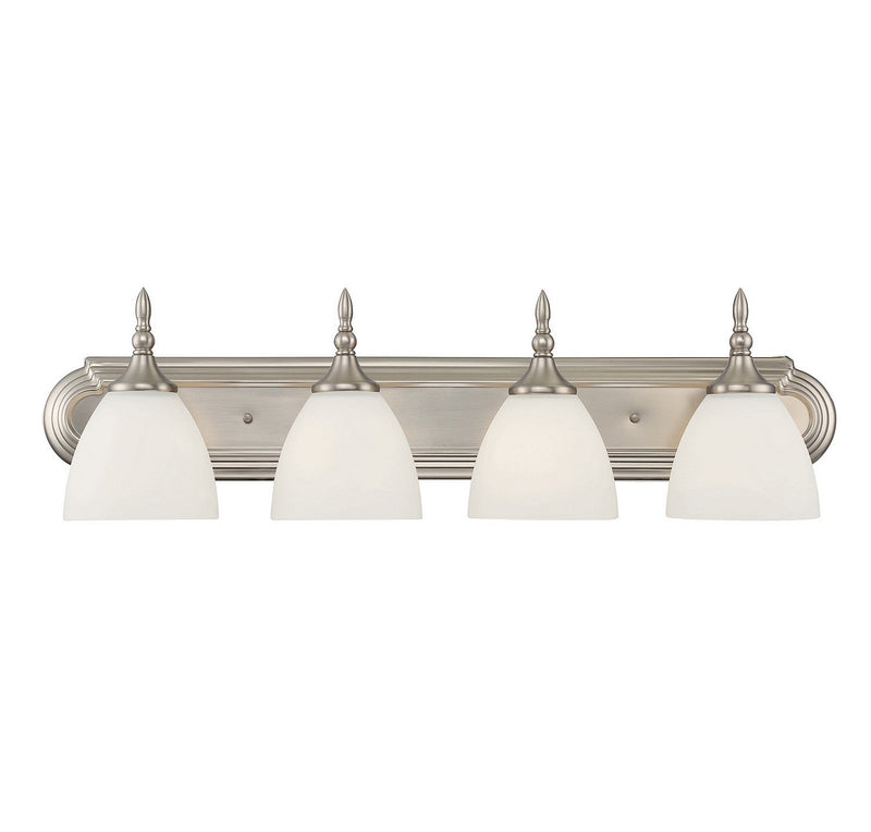 Herndon 4-Light Bath Vanity Light in Satin Nickel