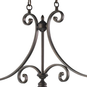 Bryant 3 Light Linear Chandelier in Oiled Bronze