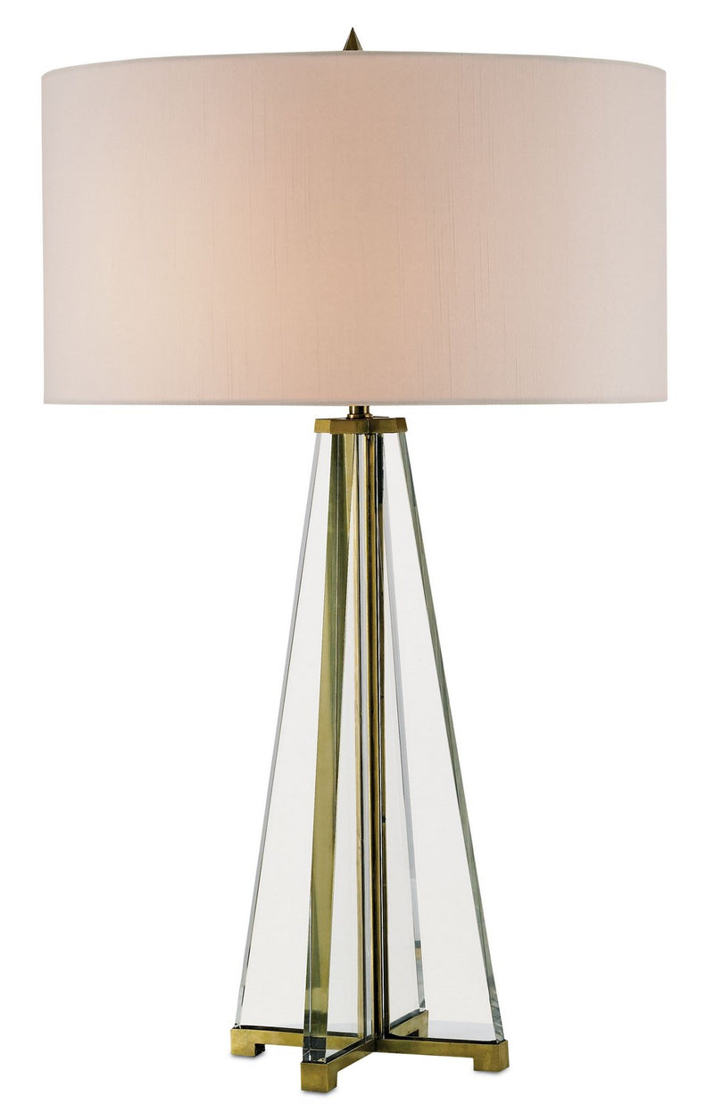 Lamont Table Lamp in Clear/Brass