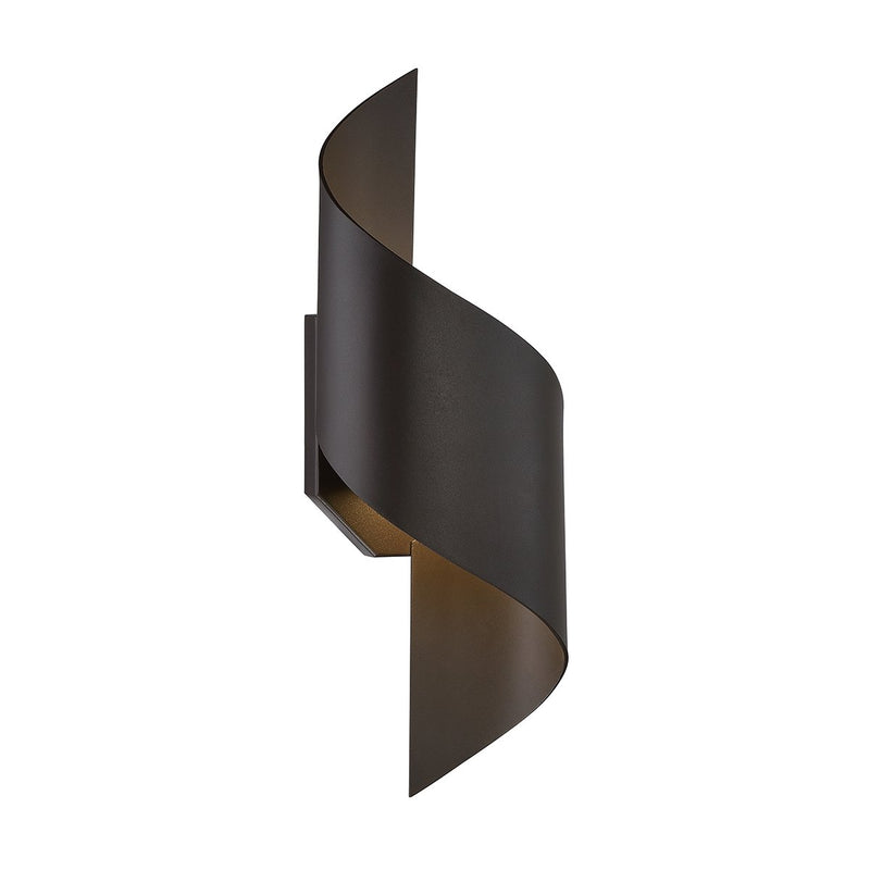 Helix 2-Light Large Outdoor Wall Sconce in Bronze
