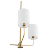 Harmony 3 Light Chandelier in Aged Brass