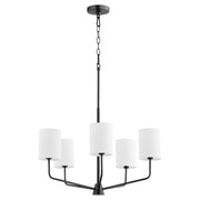 Harmony 5 Light Chandelier in Matte Black