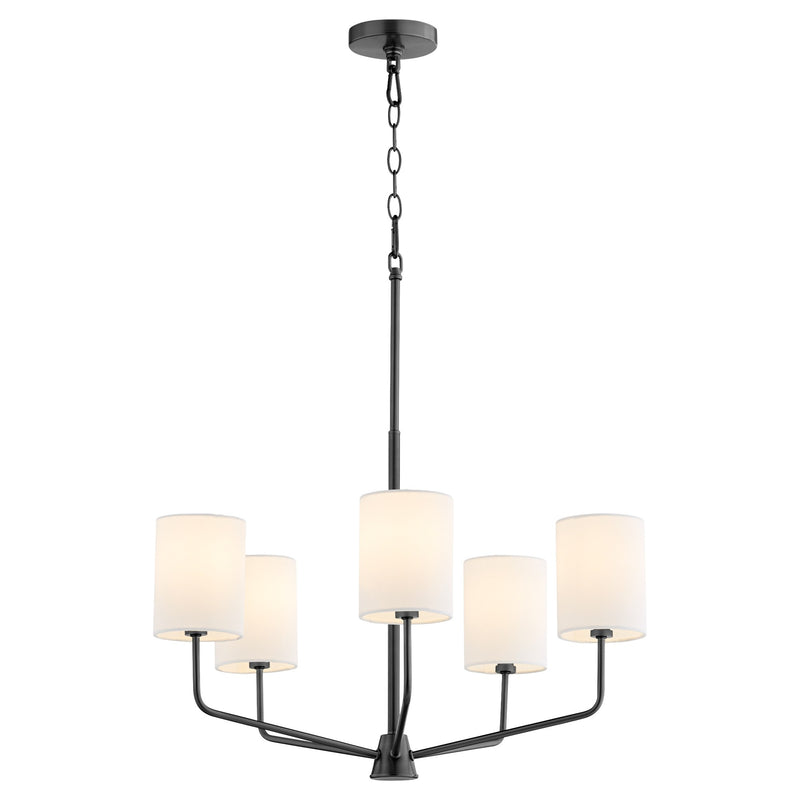 Harmony 5 Light Chandelier in Matte Black