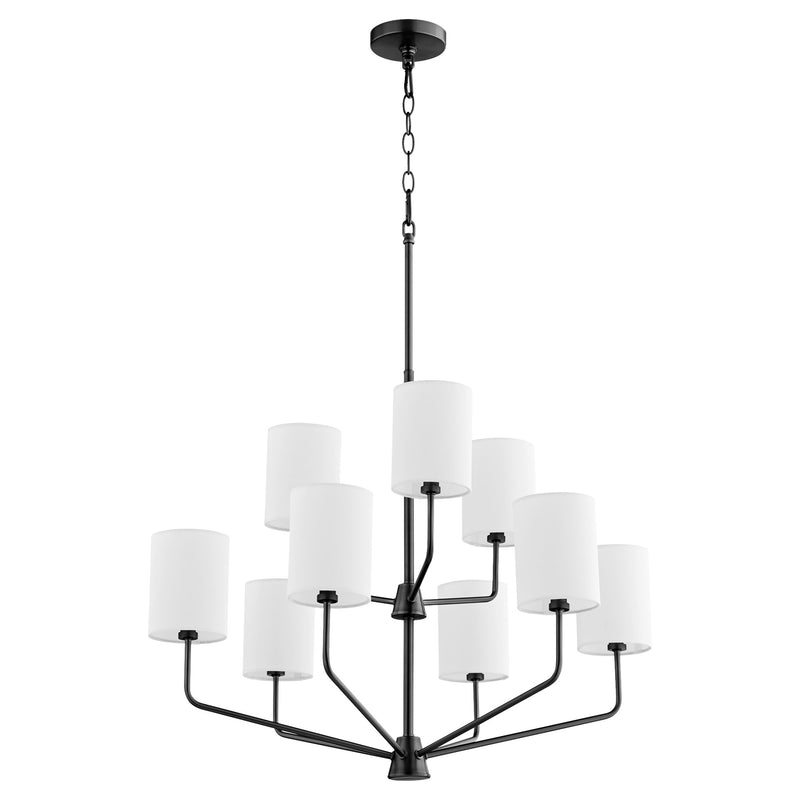 Harmony 9 Light Chandelier in Matte Black