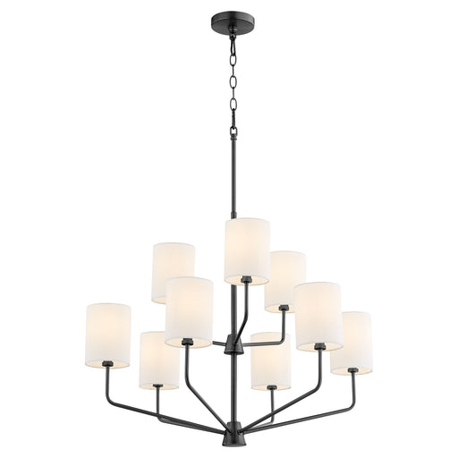 Harmony 9 Light Chandelier in Matte Black