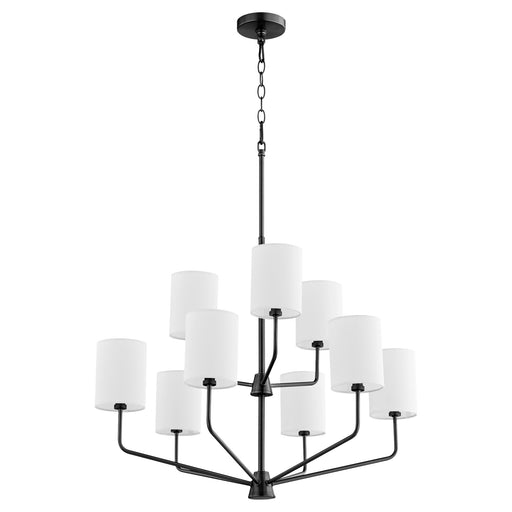 Harmony 9 Light Chandelier in Matte Black