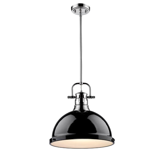 Duncan 1-Light Pendant with Rod in Chrome