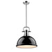 Duncan 1-Light Pendant with Rod in Chrome