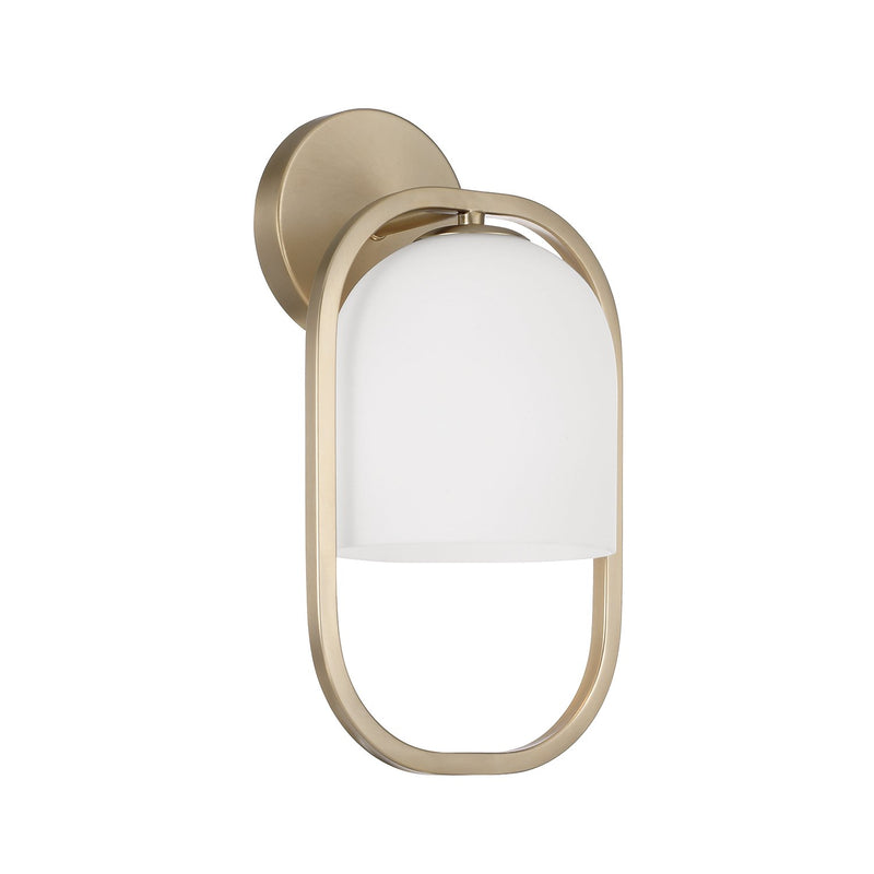 Zeek Capsule Wall Sconce in Matte Brass