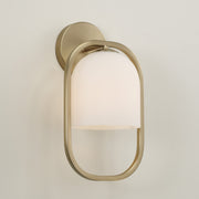 Zeek Capsule Wall Sconce in Matte Brass